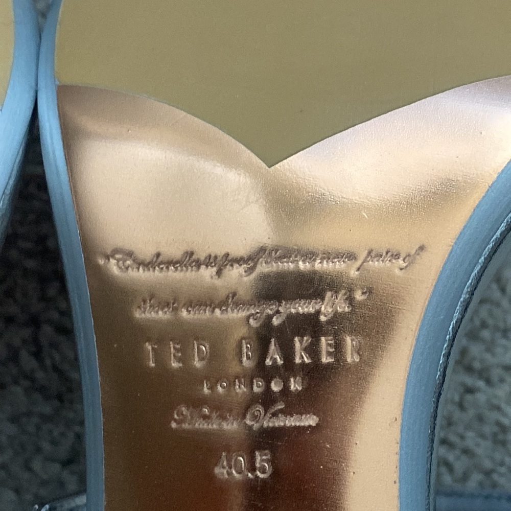 Silver Ted Baker London Stiletto Heels Size 9 & 10 NWT - Picture 7 of 11